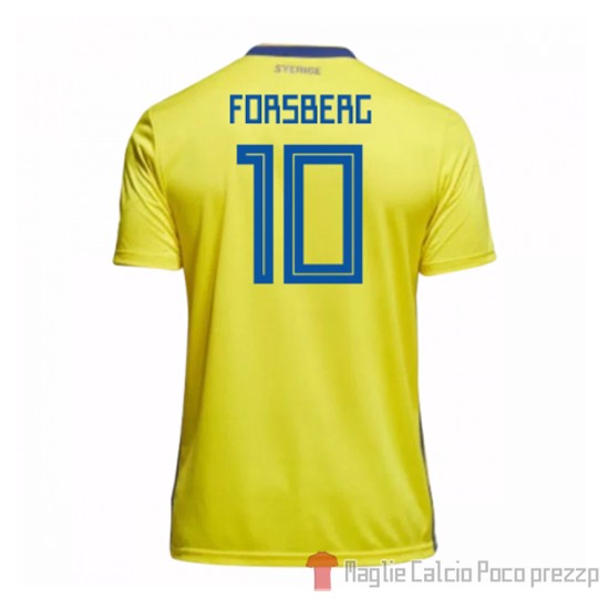 Maglia Suecia Giocatore Forsberg Home 2018 - Clicca l'immagine per chiudere